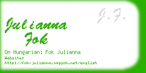 julianna fok business card